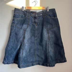 Flared Denim Skirt Low Rise RW&CO Size 12